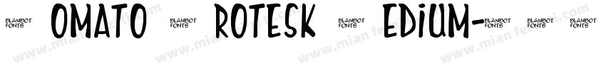 Tomato Grotesk Medium字体转换